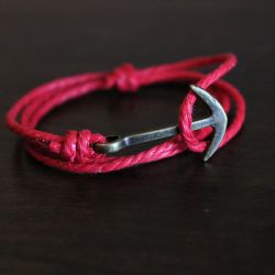 Bracelet MAY bronze, ancre et cordage